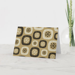 Mitteljahrhundert-Moderne Sonnenstrahl-Muster Karte