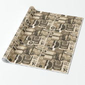 MITTELJAHRHUNDERTJAHRHUNDERT-WERBPAPIER GESCHENKPAPIER (Ungerollt)