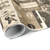 MITTELJAHRHUNDERTJAHRHUNDERT-WERBPAPIER GESCHENKPAPIER (Rolleneckpunkt)