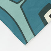 Mitteljahrs-Funky Chain Türkis Fleecedecke (Ecke)