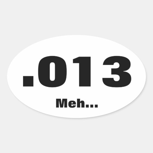 Mittellauf Ovaler Aufkleber (Vorderseite)