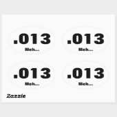 Mittellauf Ovaler Aufkleber (Blatt)