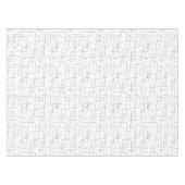 Mittellinie und Atomzeitmuster Tischdecke (Vorderseite (Horizontal))