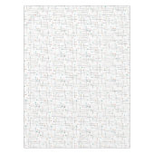 Mittellinie und Atomzeitmuster Tischdecke (Vorderseite)