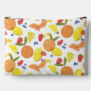 Mittelmäßig grungiger Risograph-Bauernmarkt Obst Zubehörtasche