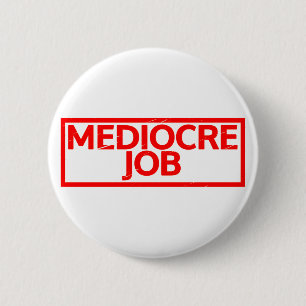 Mittelmäßige Briefmarke Button