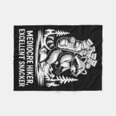 Mittelmäßiger Wanderer exzellenter Snackender lust Fleecedecke (Vorderseite (Horizontal))