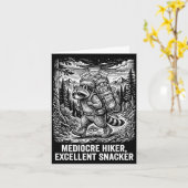 Mittelmäßiger Wanderer exzellenter Snacker lustige Karte (Gelbe Blume)