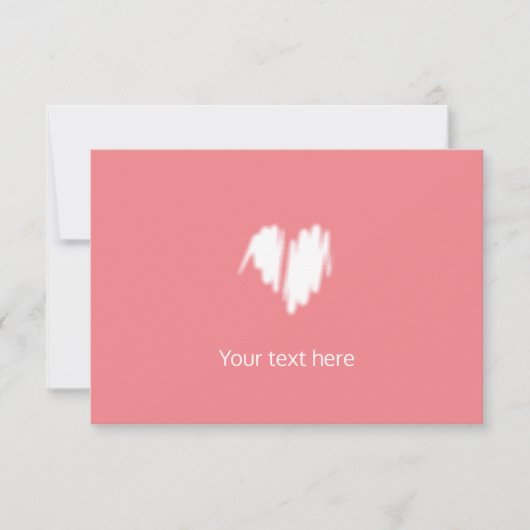 Mittelmäßiges weißes Graffiti-bespritztes Herzbild Dankeskarte (Vorderseite)