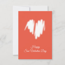 Mittelmäßiges weißes Graffiti-bespritztes Herzbild Karte