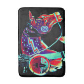 Mittelmatte mit "Pony"-Design Badematte (Vorderseite Vertikal)