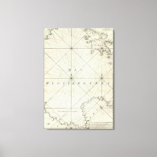 Mittelmeer 5 leinwanddruck (Vorderseite)