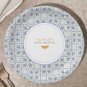 Mittelmeer-All-Blue-Fliese Citrus Pappteller