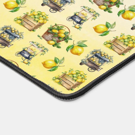 Mittelmeer-Aquarelllemon Schreibtischunterlage (Ecke)