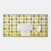 Mittelmeer-Aquarelllemon Schreibtischunterlage (Tastatur & Maus)