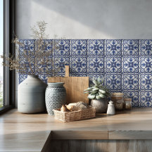 Mittelmeer-Azulejo-Muster Blaue Rückwandverfliesun