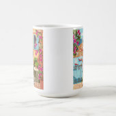 Mittelmeer-Balkon-Illustration Kaffee Kaffeetasse (Mittel)