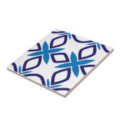 Mittelmeer Blau-Weiß Geometrie Muster Fliese (Seite)