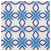Mittelmeer Blau-Weiß Geometrie Muster Stoff (Muster)