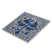 Mittelmeer Blaue Palme Fliese (Seite)