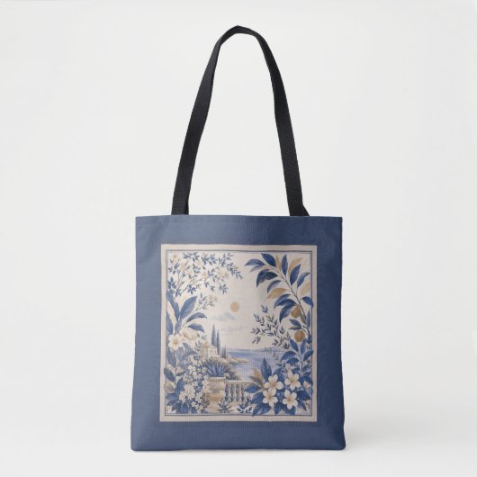 Mittelmeer Blaue Tragetasche Tasche (Vorderseite)