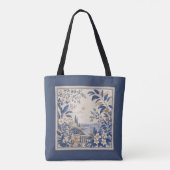Mittelmeer Blaue Tragetasche Tasche (Rückseite)