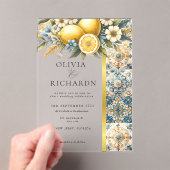 Mittelmeer Blume Italienisch Positano Lemon Acryleinladungen (Insitu (Handheld))