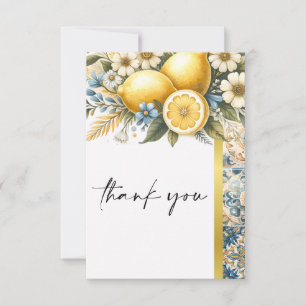 Mittelmeer Blume Italienisch Positano Lemon Dankeskarte