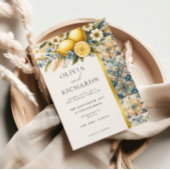 Mittelmeer Blume Italienisch Positano Lemon Einladung