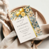 Mittelmeer Blume Italienisch Positano Lemon Einladung