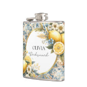 Mittelmeer Blume Italienisch Positano Lemon Flachmann (Links)