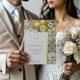 Mittelmeer Blume Italienisch Positano Lemon Folieneinladung