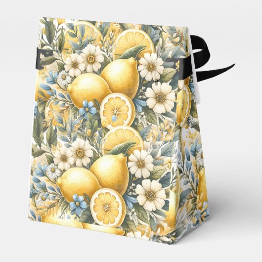 Mittelmeer Blume Italienisch Positano Lemon Geschenkschachtel (Rückseite)