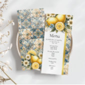 Mittelmeer Blume Italienisch Positano Lemon Menükarte