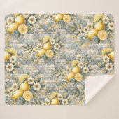 Mittelmeer Blume Italienisch Positano Lemon Sherpadecke (Vorderseite (Horizontal))