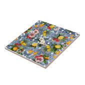 Mittelmeer Blumen Fliese (Seite)