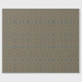 Mittelmeer-Blumenmuster Geschenkpapier (Flach)