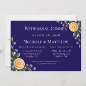 Mittelmeer Citrus Hochzeit Probe Dinner Einladung (Vorderseite)