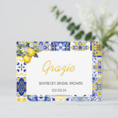 Mittelmeer Das ist wieder italienisch Danke Karte (Stehend Vorderseite)