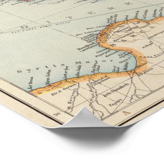 Mittelmeer E Poster (Ecke)