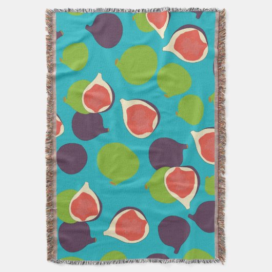 Mittelmeer Fig Summer Fruchtmuster Decke (Vorderseite Vertikal)