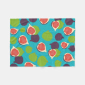 Mittelmeer Fig Summer Fruchtmuster Fleecedecke (Vorderseite (Horizontal))