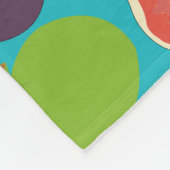 Mittelmeer Fig Summer Fruchtmuster Fleecedecke (Ecke)