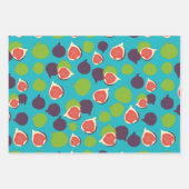 Mittelmeer Fig Summer Fruchtmuster Geschenkpapier Set (Vorderseite 3)