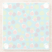 Mittelmeer Fig Summer Fruchtmuster Glasuntersetzer (Rückseite)