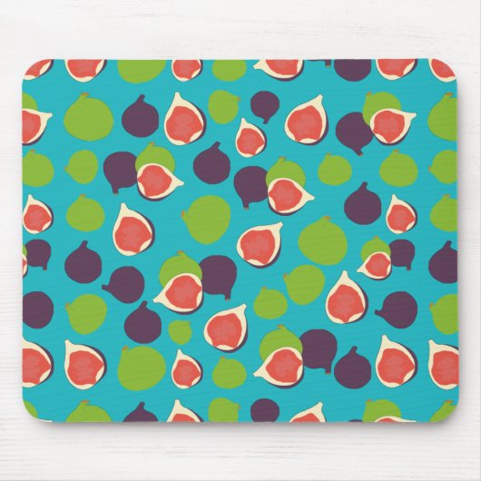 Mittelmeer Fig Summer Fruchtmuster Mousepad (Vorne)