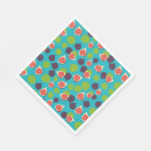 Mittelmeer Fig Summer Fruchtmuster Serviette (Ecke)