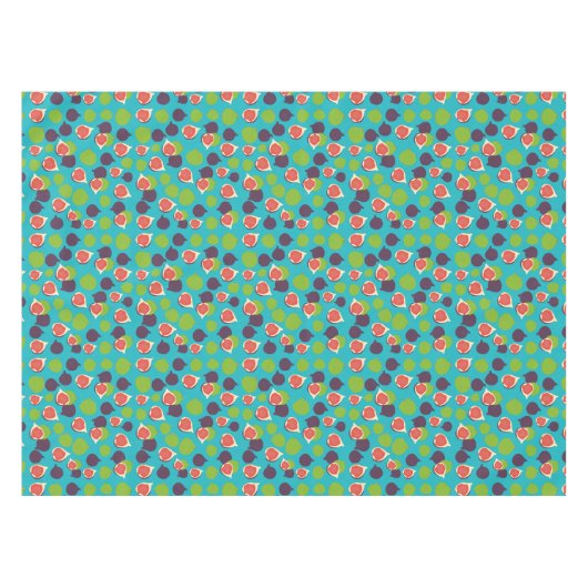 Mittelmeer Fig Summer Fruchtmuster Tischdecke (Vorderseite (Horizontal))