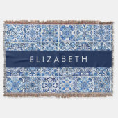 Mittelmeer-Fliesen, Portugal, Azulejo, Ihr Name Decke (Vorderseite)