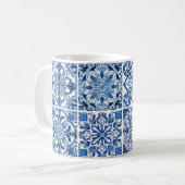 Mittelmeer-Fliesen, Portugal, Azulejo, Ihr Name Kaffeetasse (Vorderseite Links)